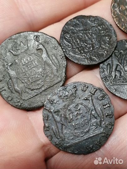 Монеты Сибирь Екатерина 2