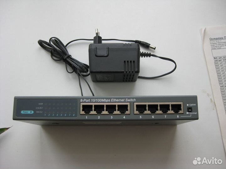 Роутер коммутатор 8-Port 10/100Mbps EthernetSwitch