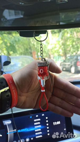 Брелок донорский - пакет с кровью разных групп