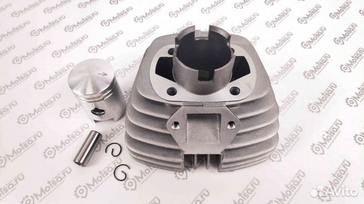 Цилиндр Мопед Карпаты с поршнем+палец+кольца+стопо