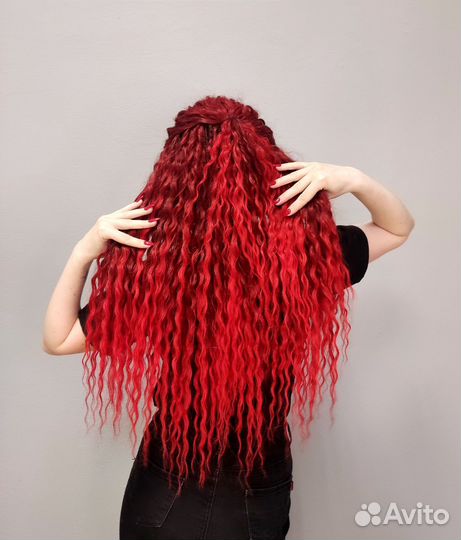 Модель на афрокудри точечно