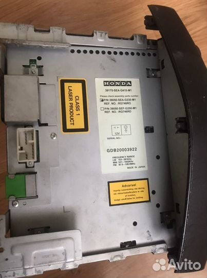 Автомагнитола Хонда