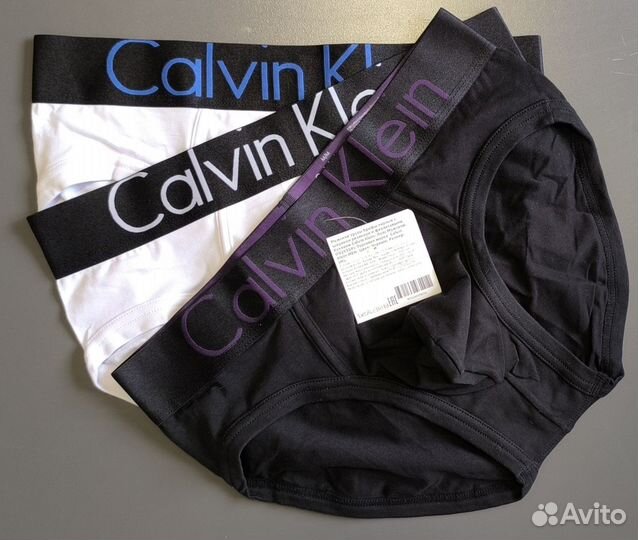 Мужские трусы брифы Calvin Klein набор 3 шт