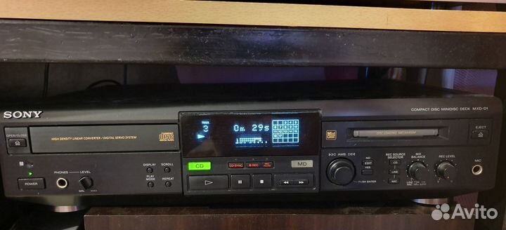 Cd-Md проигрыватель sony MXD-D1