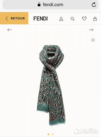 Fendi шарф оригинал