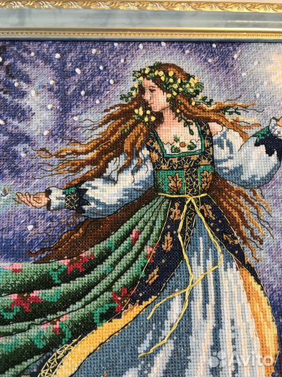 Картина вышитая крестом Весна