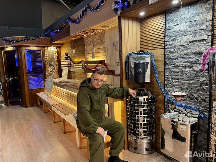 Банная печь с установкой