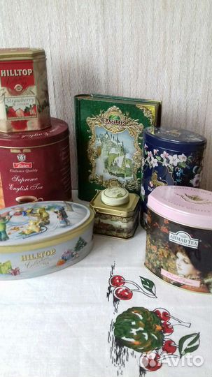 Банки из под чая кофе