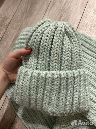 Комплект снуд и флисовая шапка