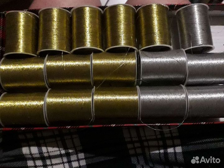 Нитки люрекс для шитья