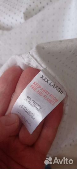 Мужская рубашка большого размера 3XL