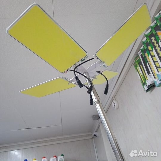 LED светильник телескопический 12V (4 лампы)