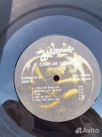 Виниловые пластинки Whitesnake