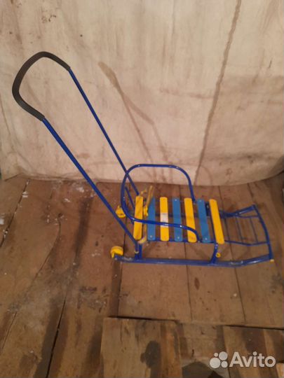 Детские санки с колесами