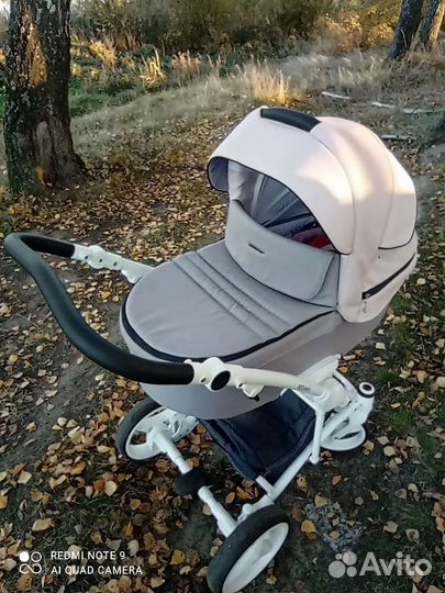 Коляска 2 в 1 эко кожа