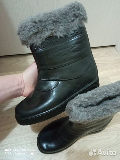 Резиновые сапоги с утеплённым вкладышем 33