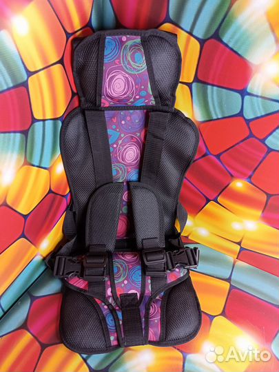 Детское бескаркасное автокресло от 3 - 12 лет