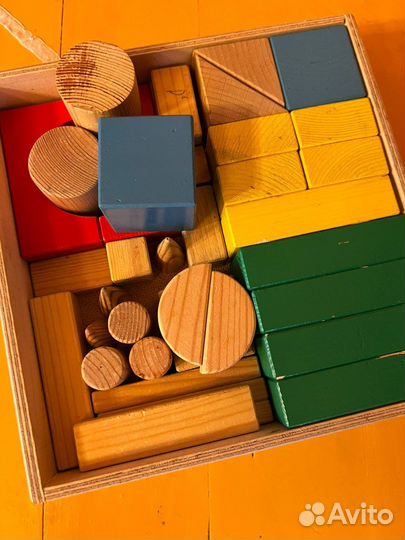 Кубики деревянные игрушечные