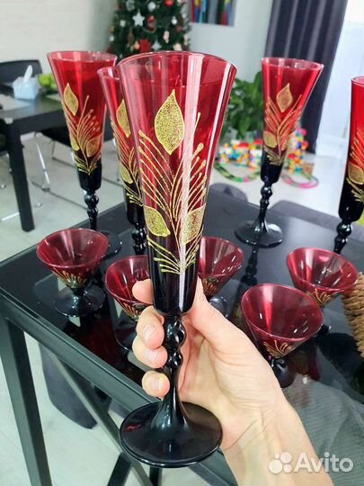 Бокалы/Подарочный набор Гусь Хрустальный