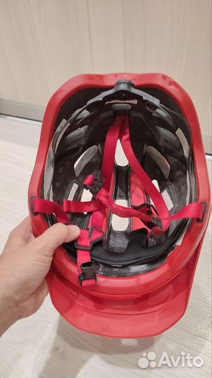 Шлем MTB Decatlon rockrider ST500 red