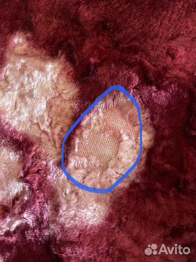 Плюшевая скатерть Винтаж СССР Ретро Бархат