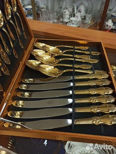 Набор столовых приборов мельхиор СССР