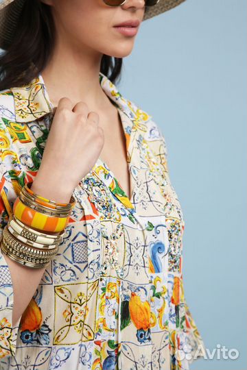 Новое Платье туника Хлопок fabretti Италия