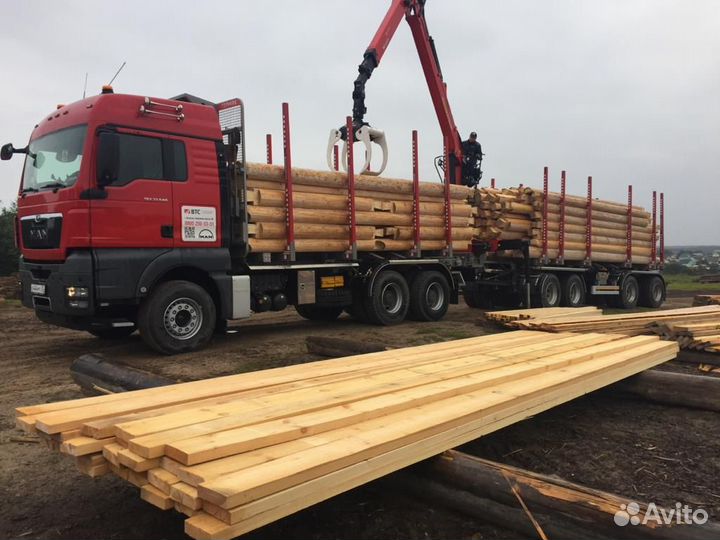 Услуги лесовоза с манипулятором