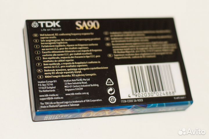 Аудиокассета TDK SA90
