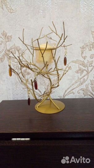 Подсвечник и подставка для украшений, 2 свечи