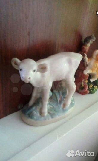 Телёнок старая гжель