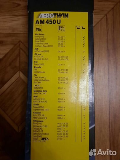 Щетка с/очистителя bosch aerotwin multiclip 450 мм