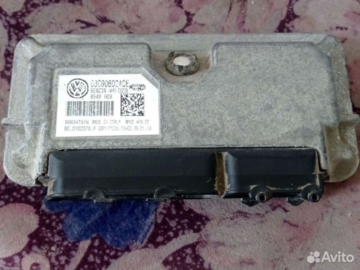 Блок управления двигателя skoda fabia 1.4