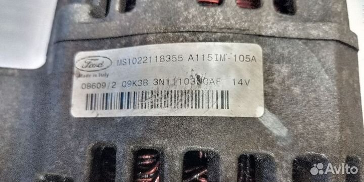 Генератор Ford Focus 2 2010 1.6 shda контракт Англ