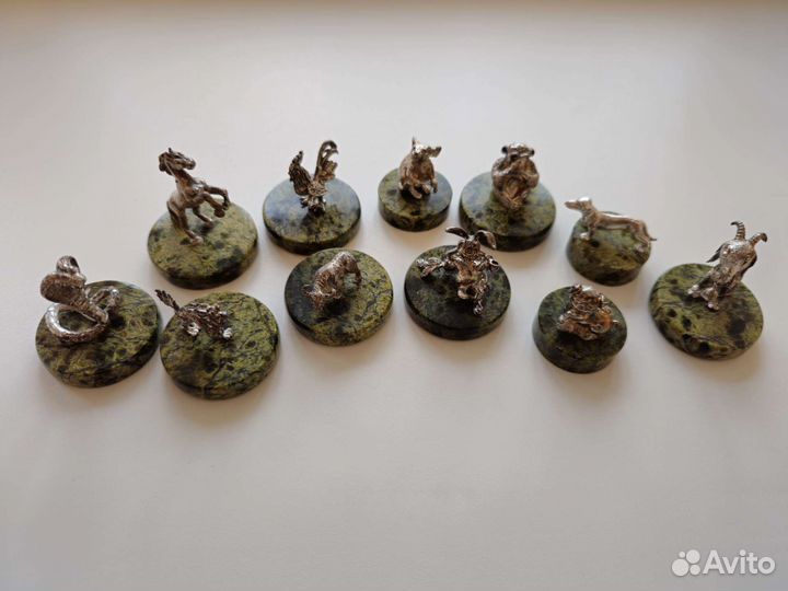 Статуэтки серебрянные серии 