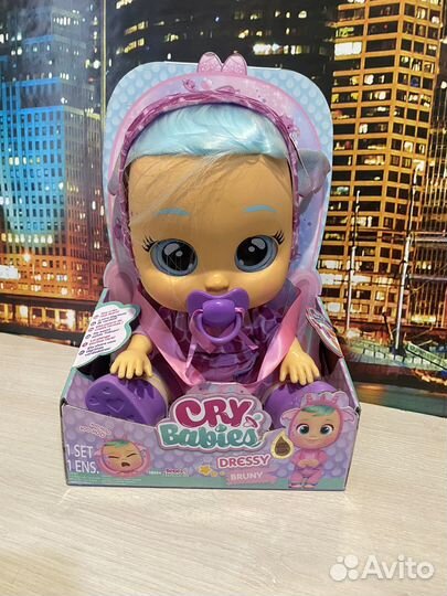 Пупс Cry Babies Dressy Бруни 904095