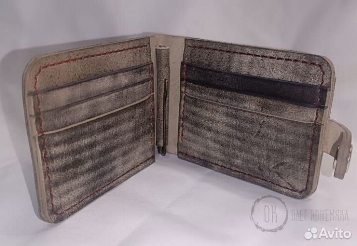 Ремень из натуральной кожи ручной работы