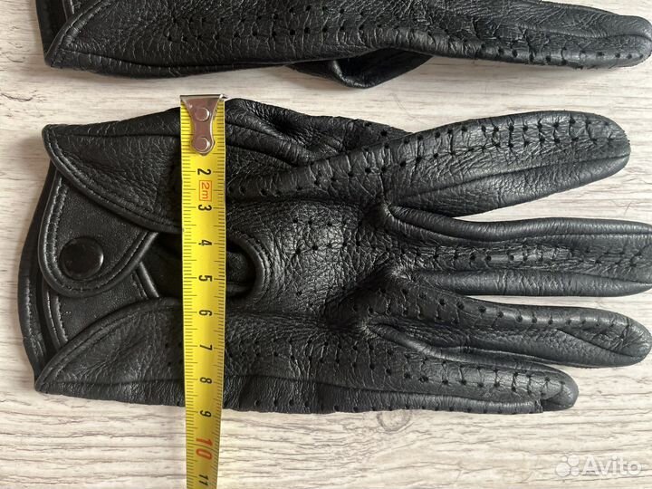 Мужские кожаные перчатки без подкладки