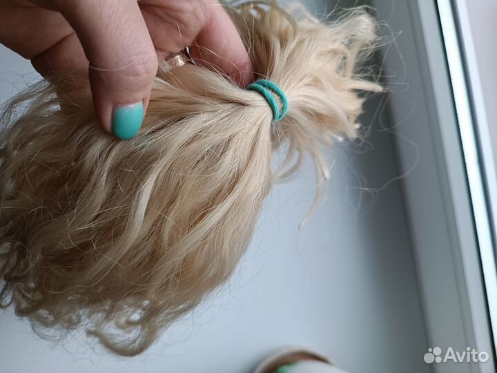 Волосы для наращивания 50 см блонд