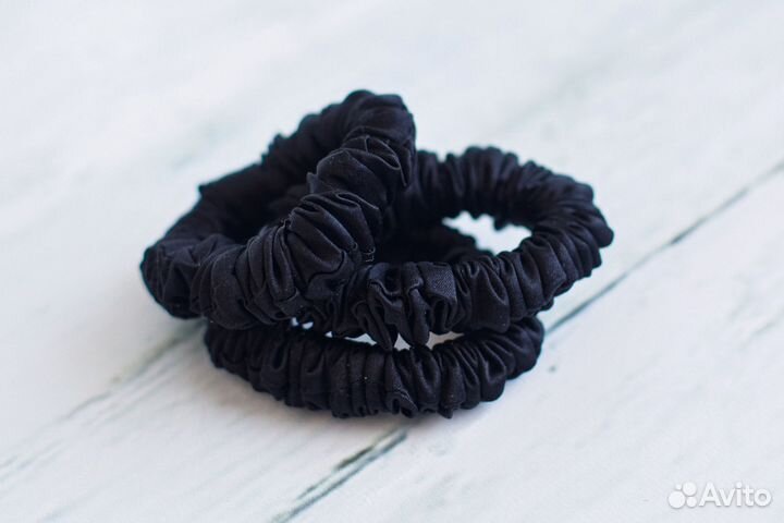 Резинки для волос из натурального шелка