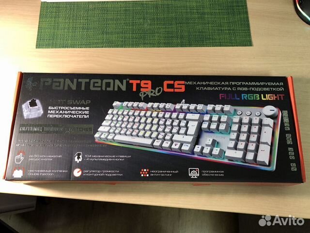 Новая игровая клавиатура panteon T9 PRO CS
