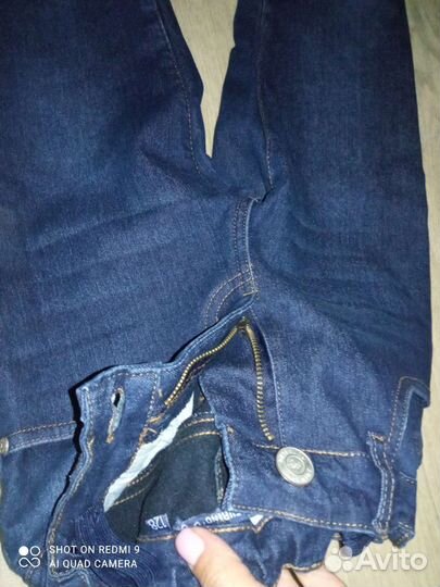 Джинсы утепленные и свитер 128