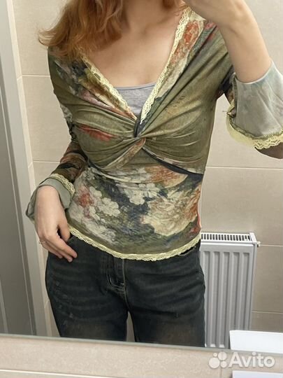 Винтажный топ y2k