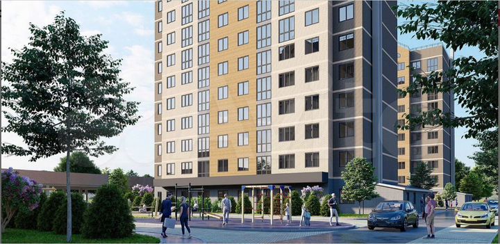 2-к. квартира, 49,1 м², 2/10 эт.