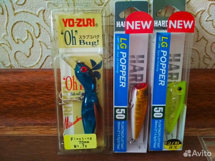 Новые японские воблеры в упаковке, 32шт