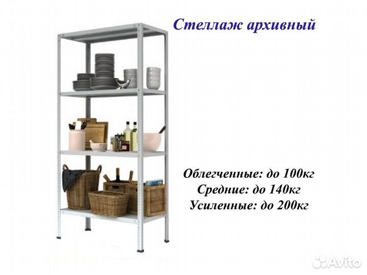 Стеллажи металлические