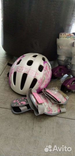 Ролики детские, головной убор, и средства безопасн