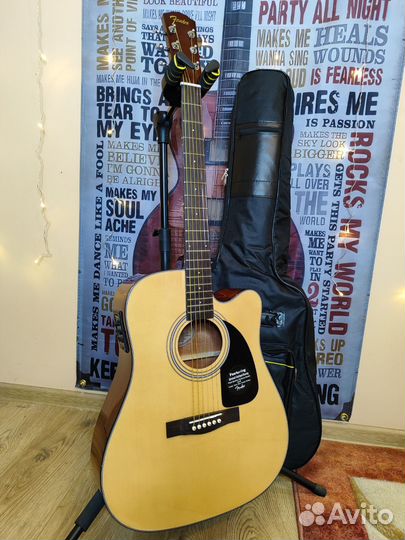 Гитара новая электро акустика Fender cd60