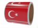 250 этикеток самокл., Флаг Турции, 20х30мм, рулон