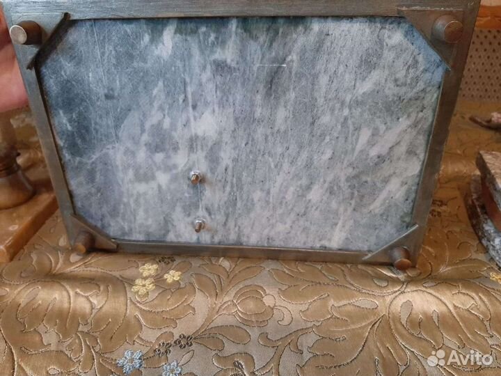 Старинный письменный набор. Мрамор и бронза